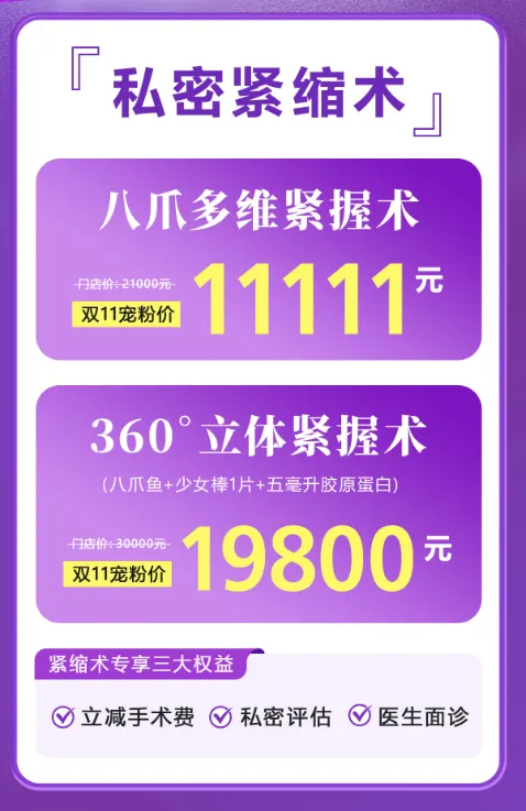 雙11限時寵愛節｜深圳怡康私密處整形「十全十美」煥新計劃全面開啟！緊致、粉嫩、塑形、評估一次搞定